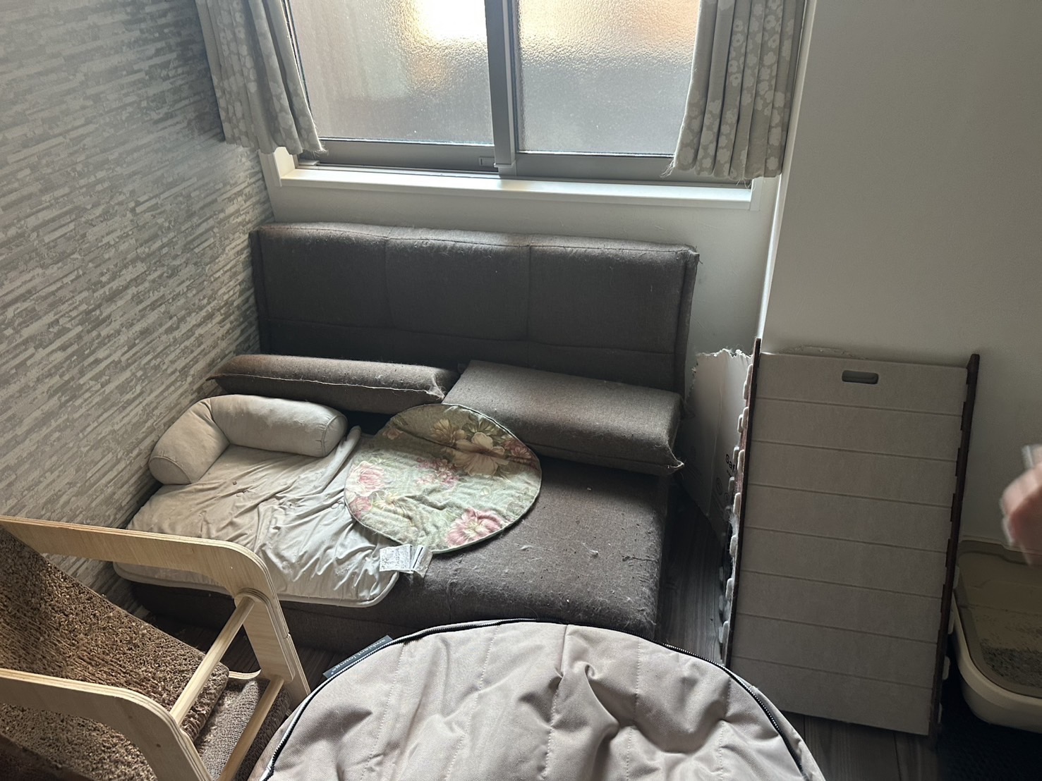 屋根裏部屋清掃前