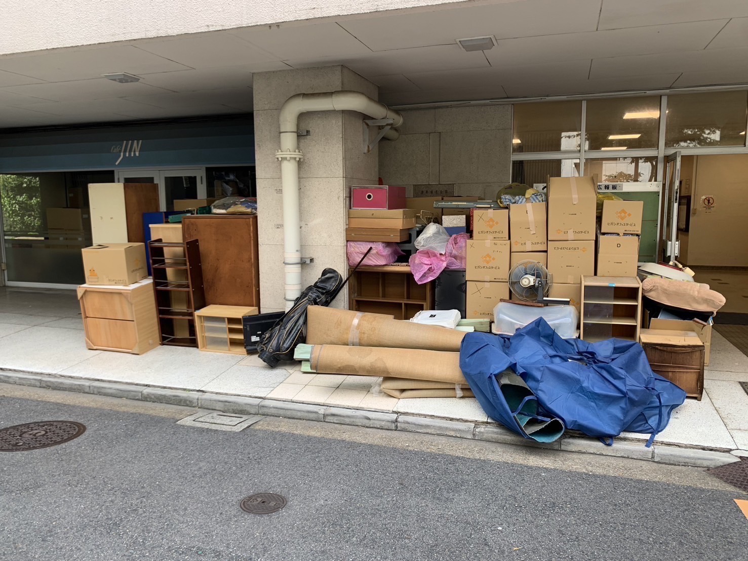 ベランダ片付け前